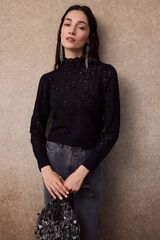Slowlove Top estrutura Preto