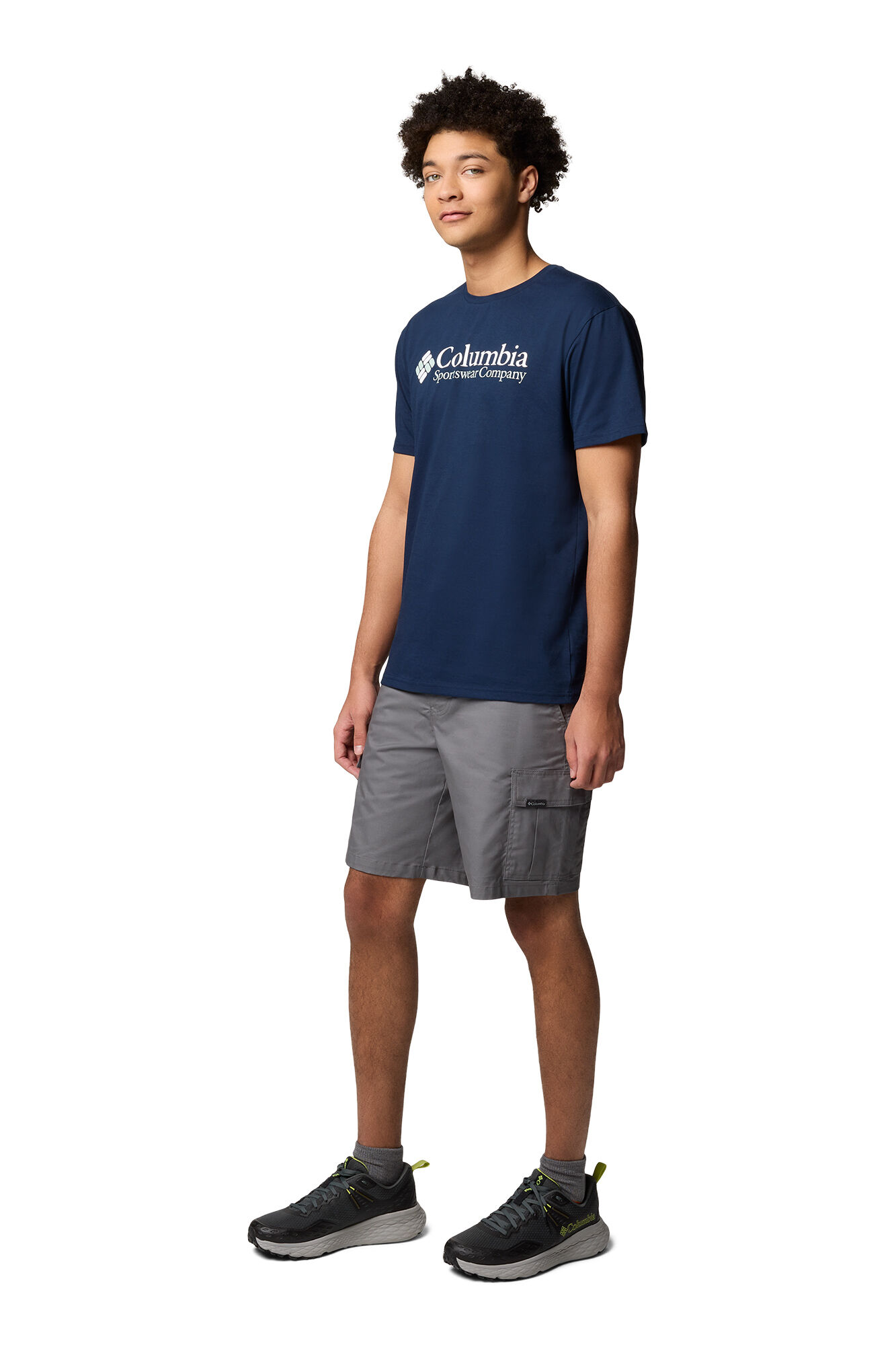 Columbia Camiseta de manga curta de algod&atilde;o org&acirc;nico Basic logo&trade;  Azul