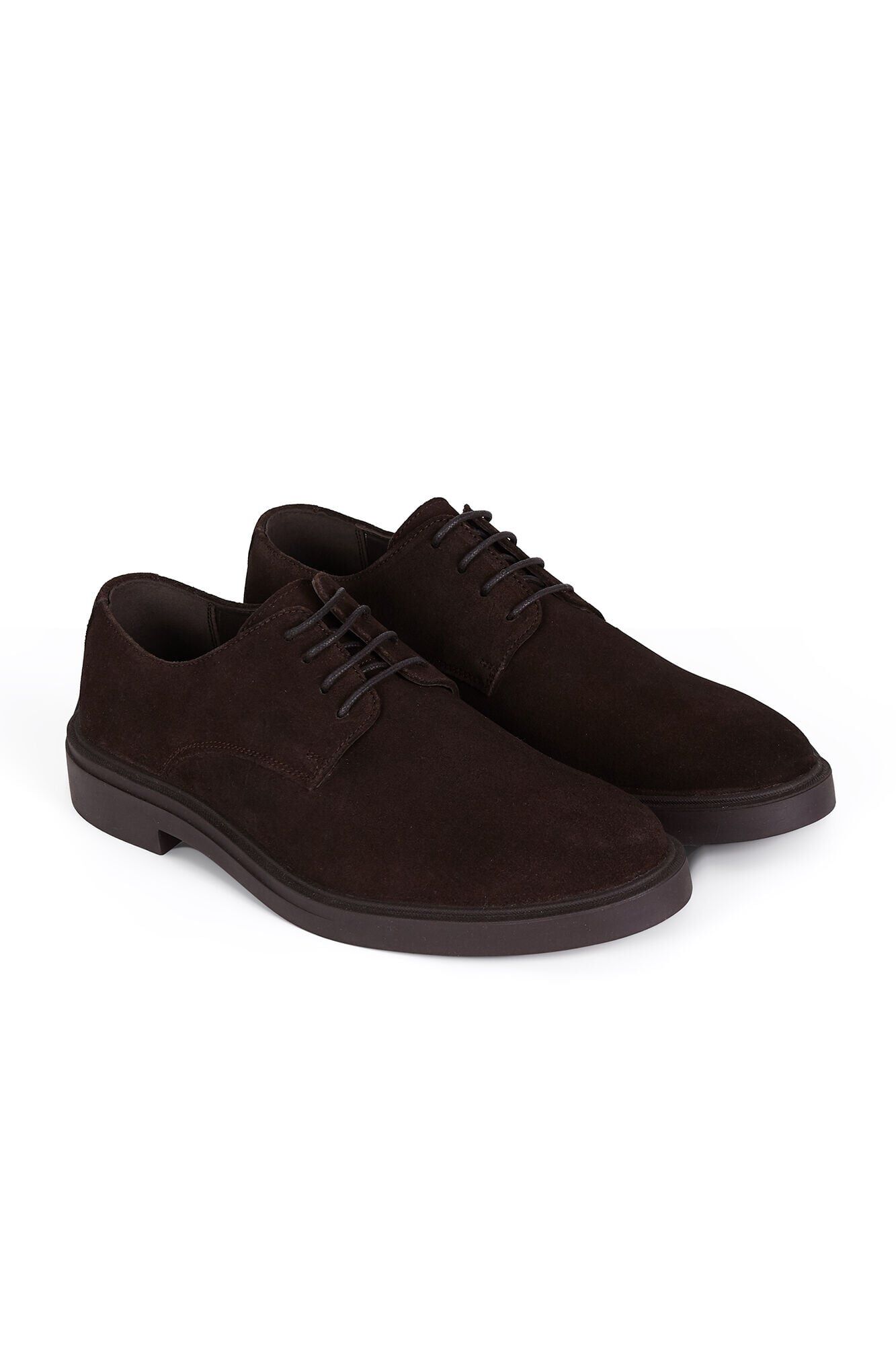 Cortefiel Lace-up sport shoes Dark brown