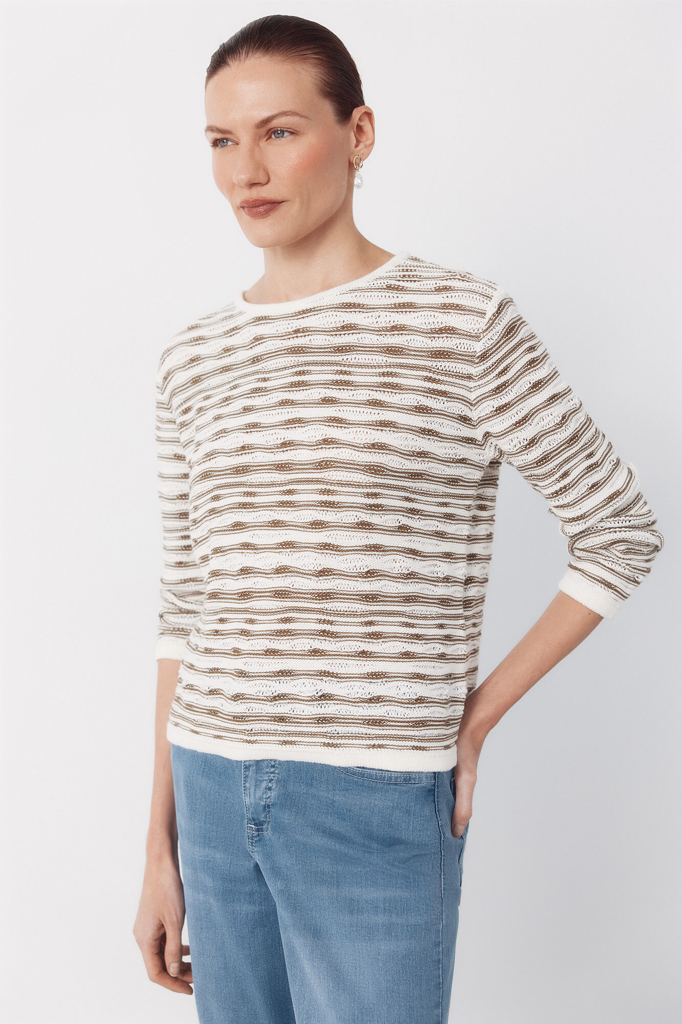 Cortefiel Jersey-knit textured jumper