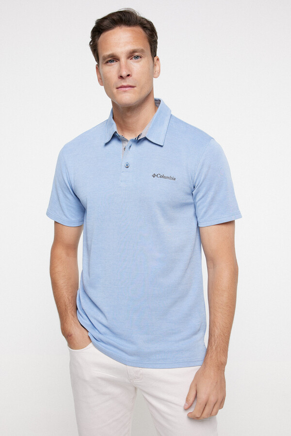 Cortefiel Columbia Nelson Point polo shirt for men™ Turquoise