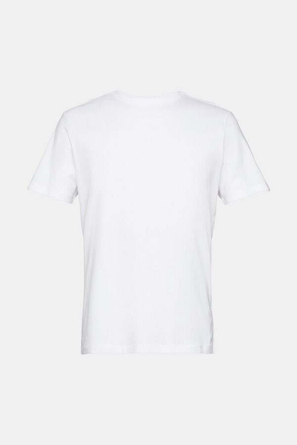 Cortefiel T-shirt básica slim fit algodão Branco