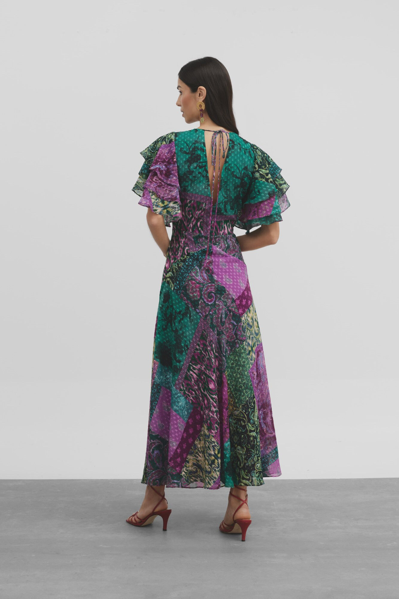 Silbon Vestido Event Collection Danza estampado Multicolor