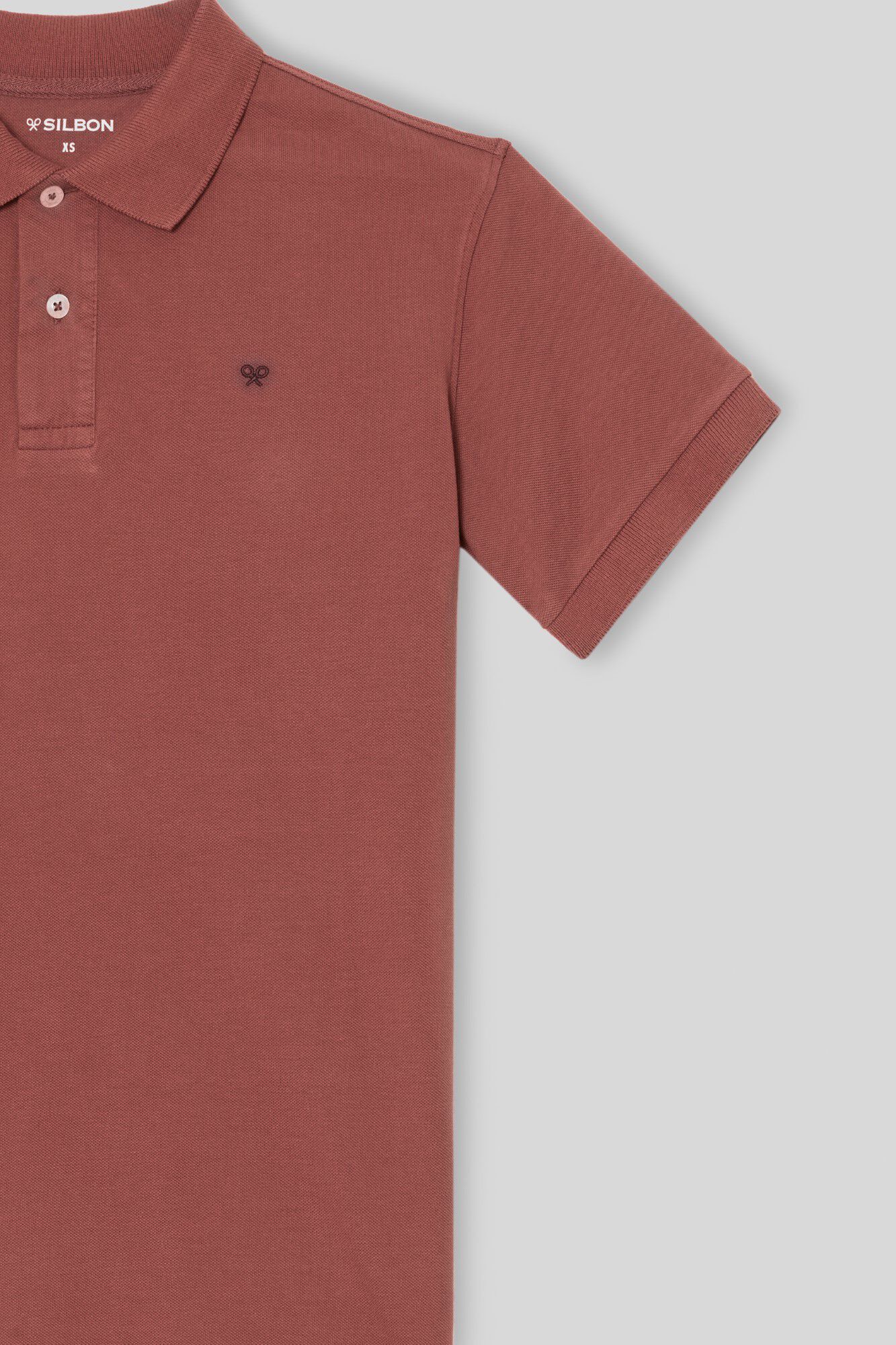 Silbon Polo trend burdeos Rojo