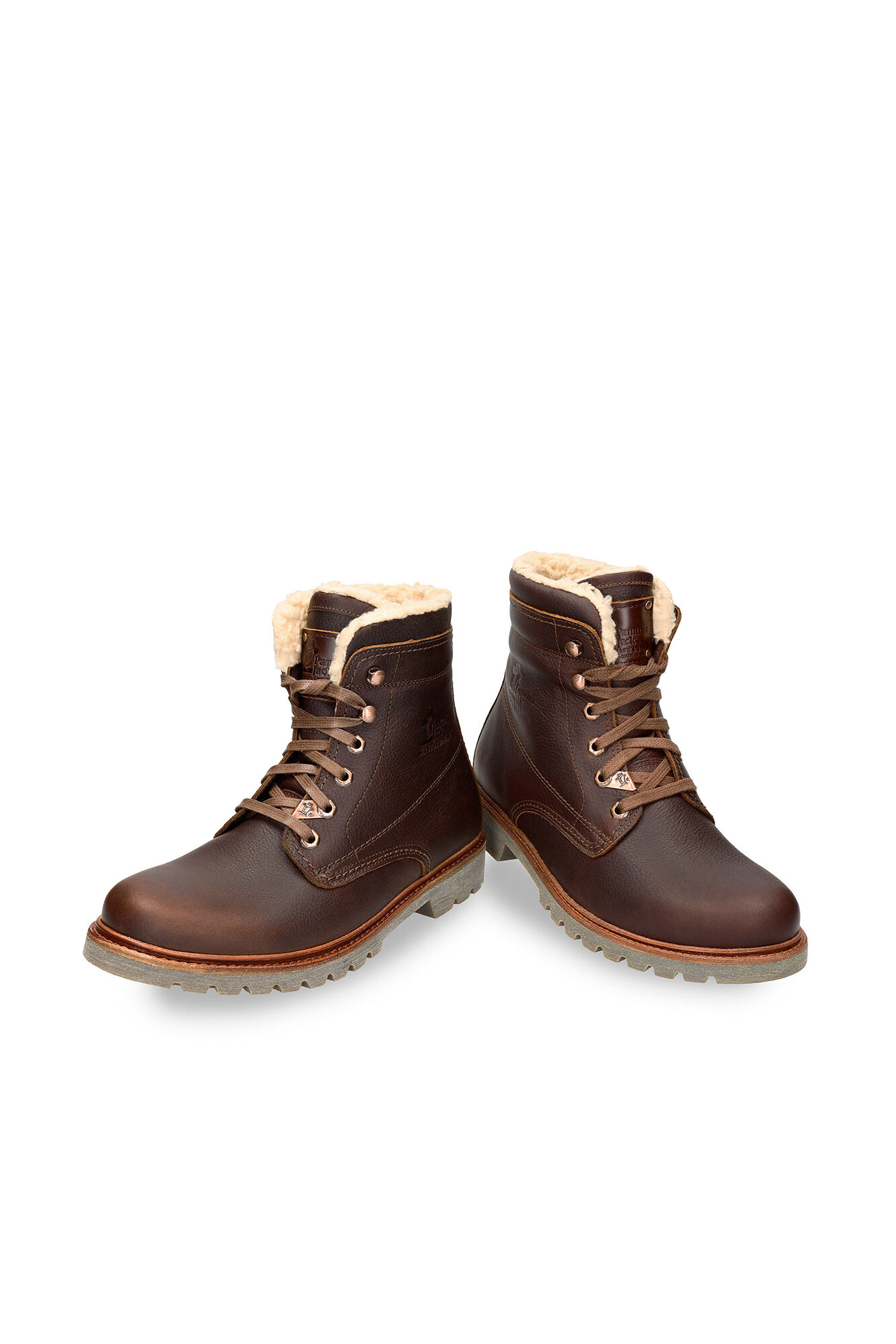 Panama Jack Bota de hombre en piel napa Marr&oacute;n oscuro