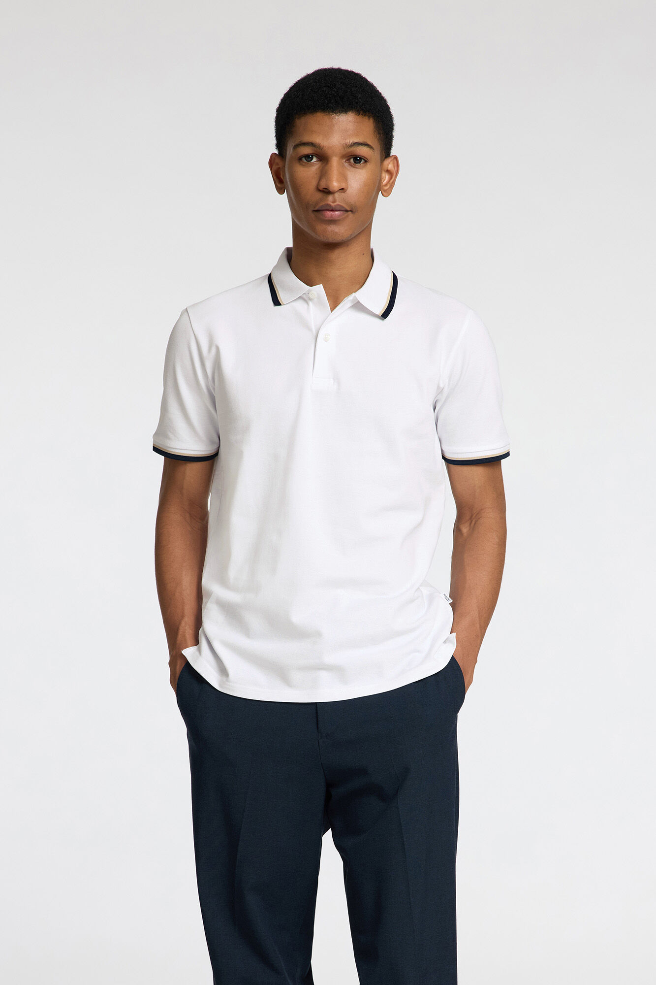 Selected Polo manga corta piqu&eacute;