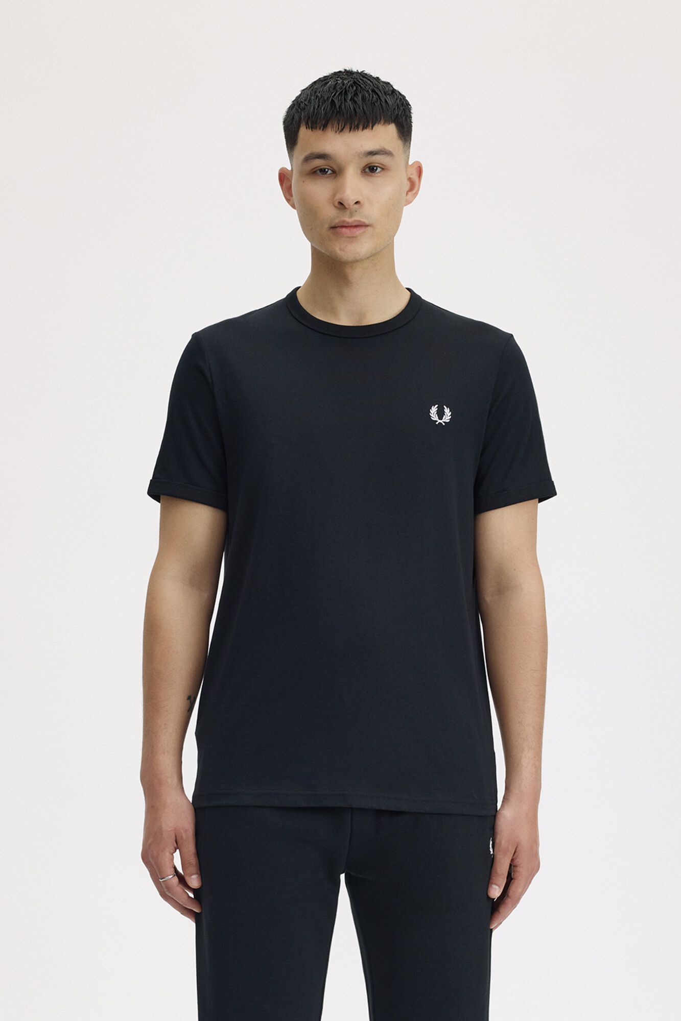 Fred Perry Plain short sleeve T-shirt Black