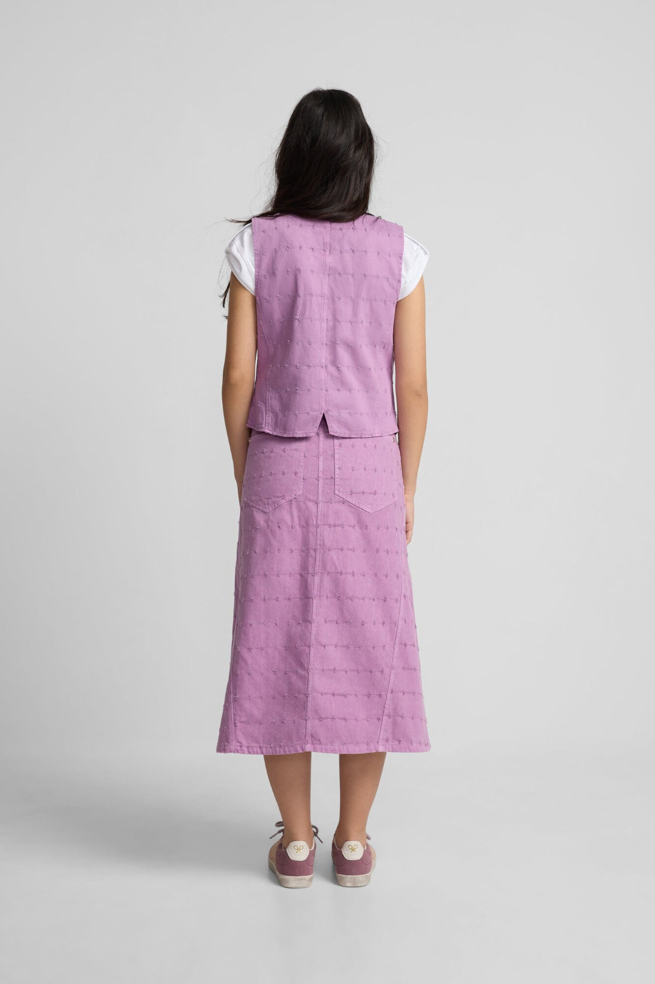 Silbon Colete denim Colete Roxo