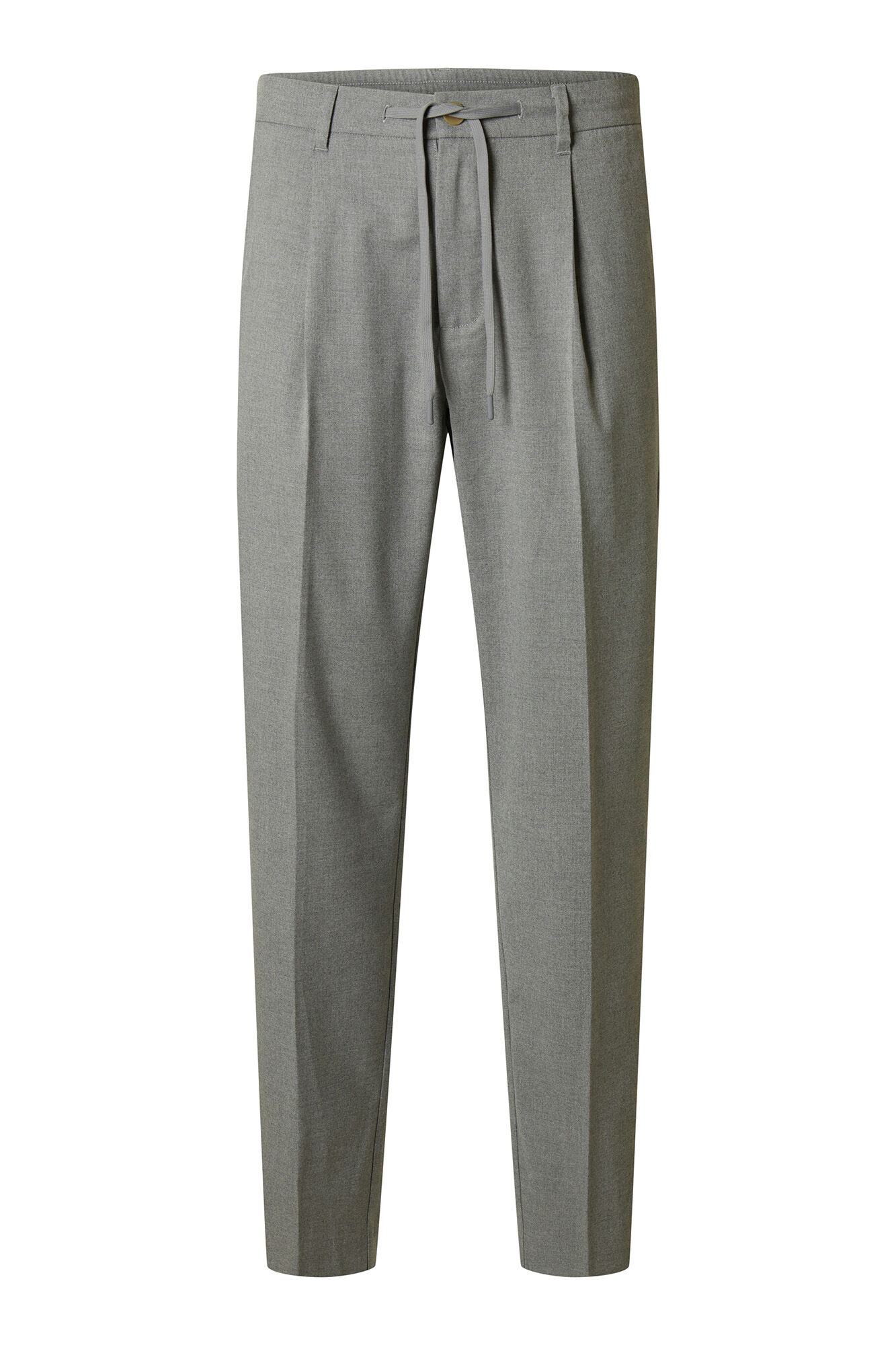 Selected Casual trousers with darts made from recycled materials Grey