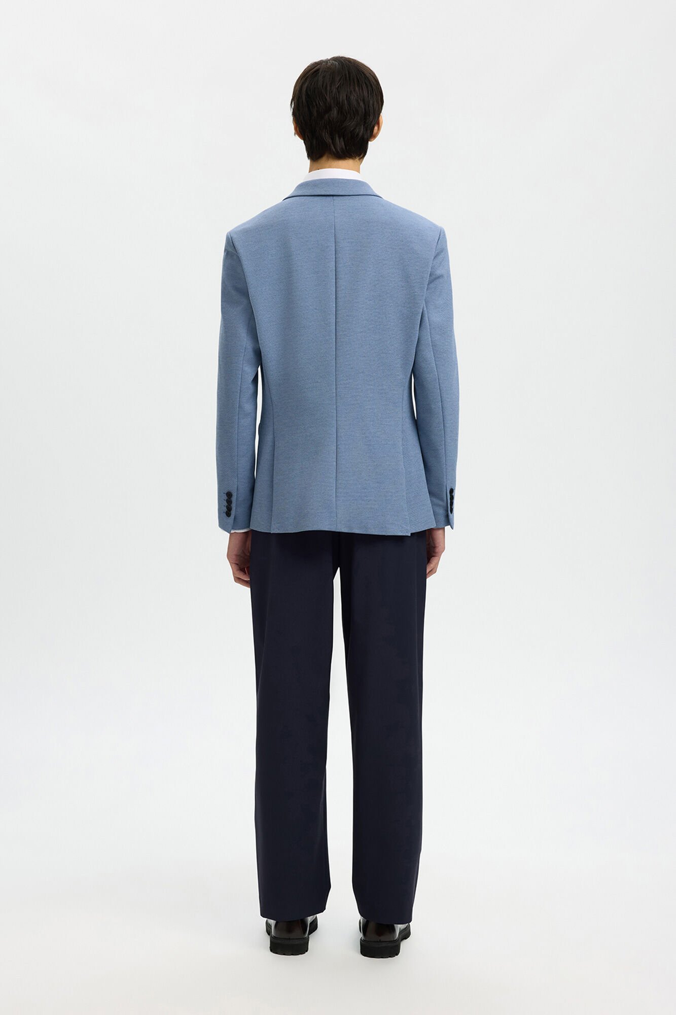 Selected Men's slim fit suit jacket Blue