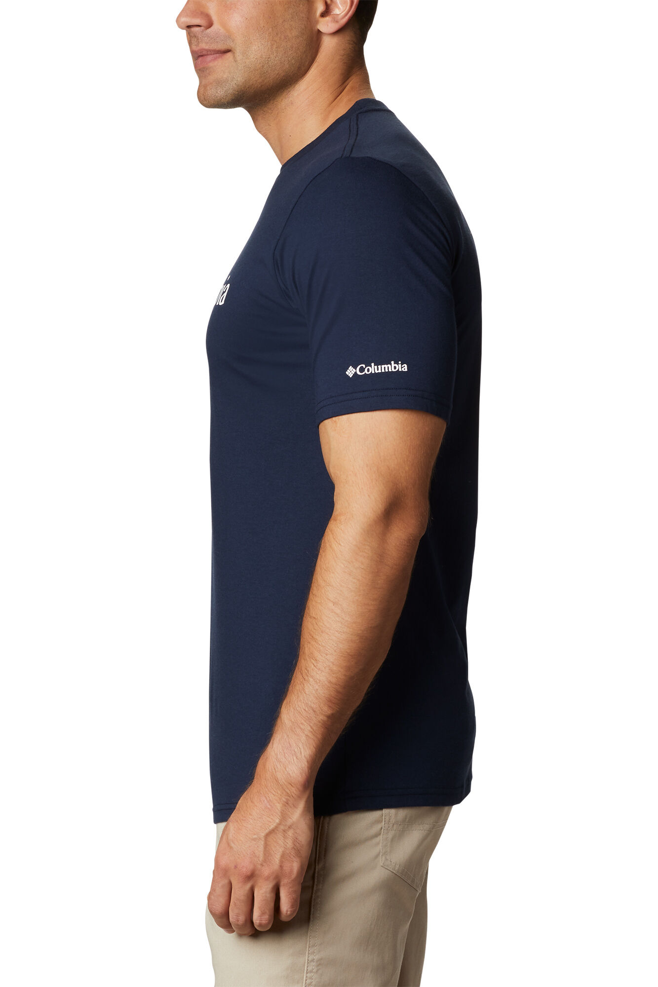 Columbia Camiseta basic logo&trade; de Columbia para hombre Azul marino