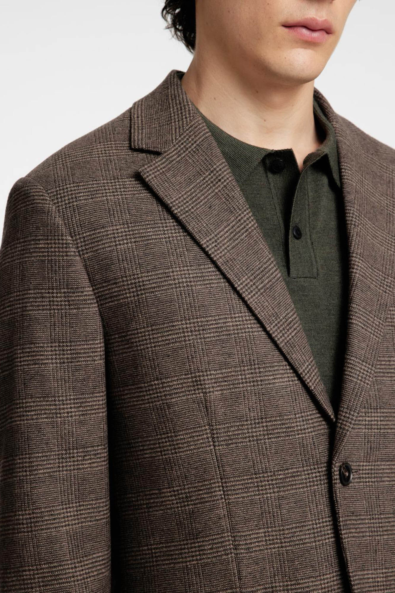 Selected Slim fit wool blazer Nude