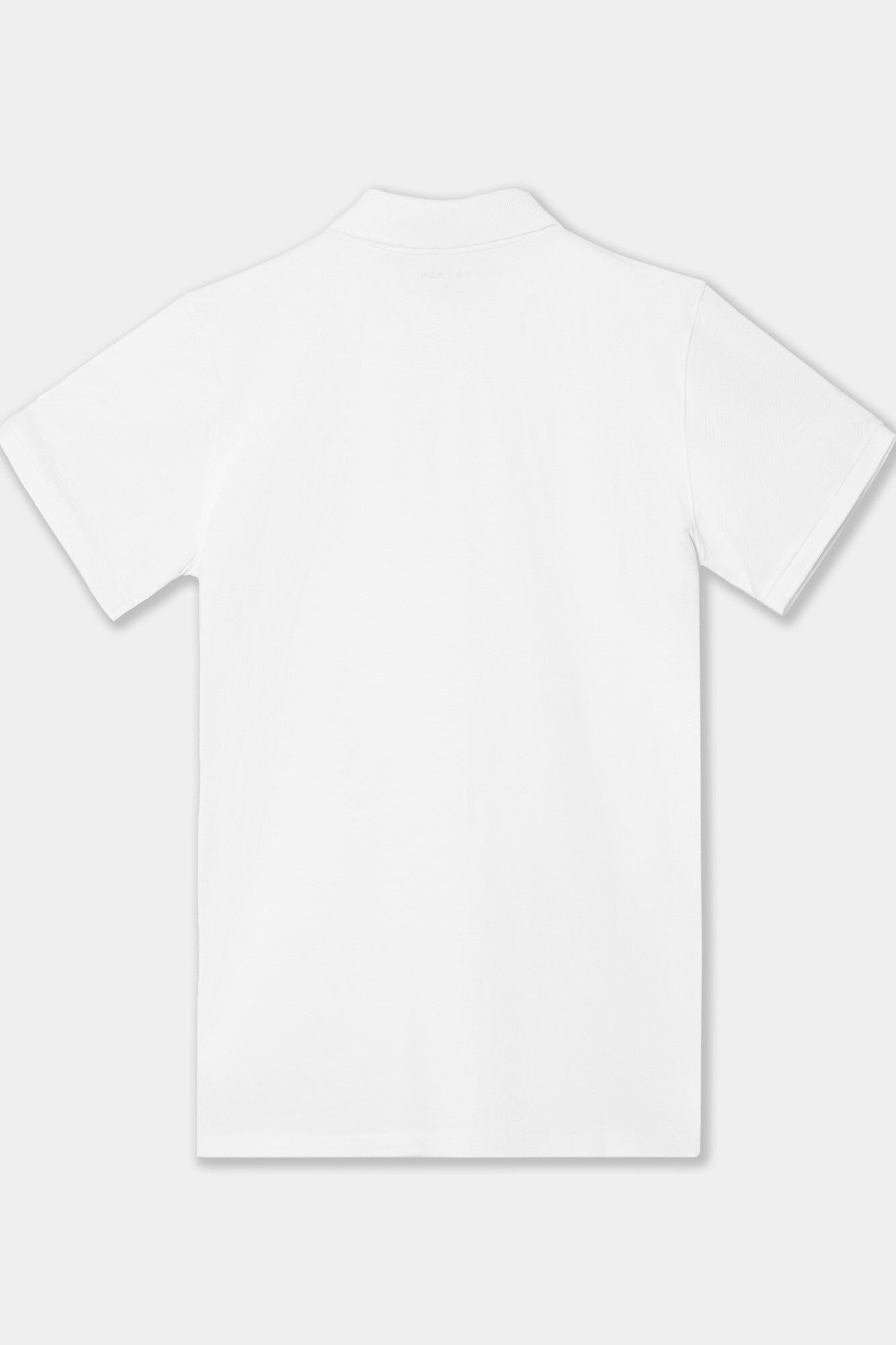 Silbon Polo clasico liso Blanco