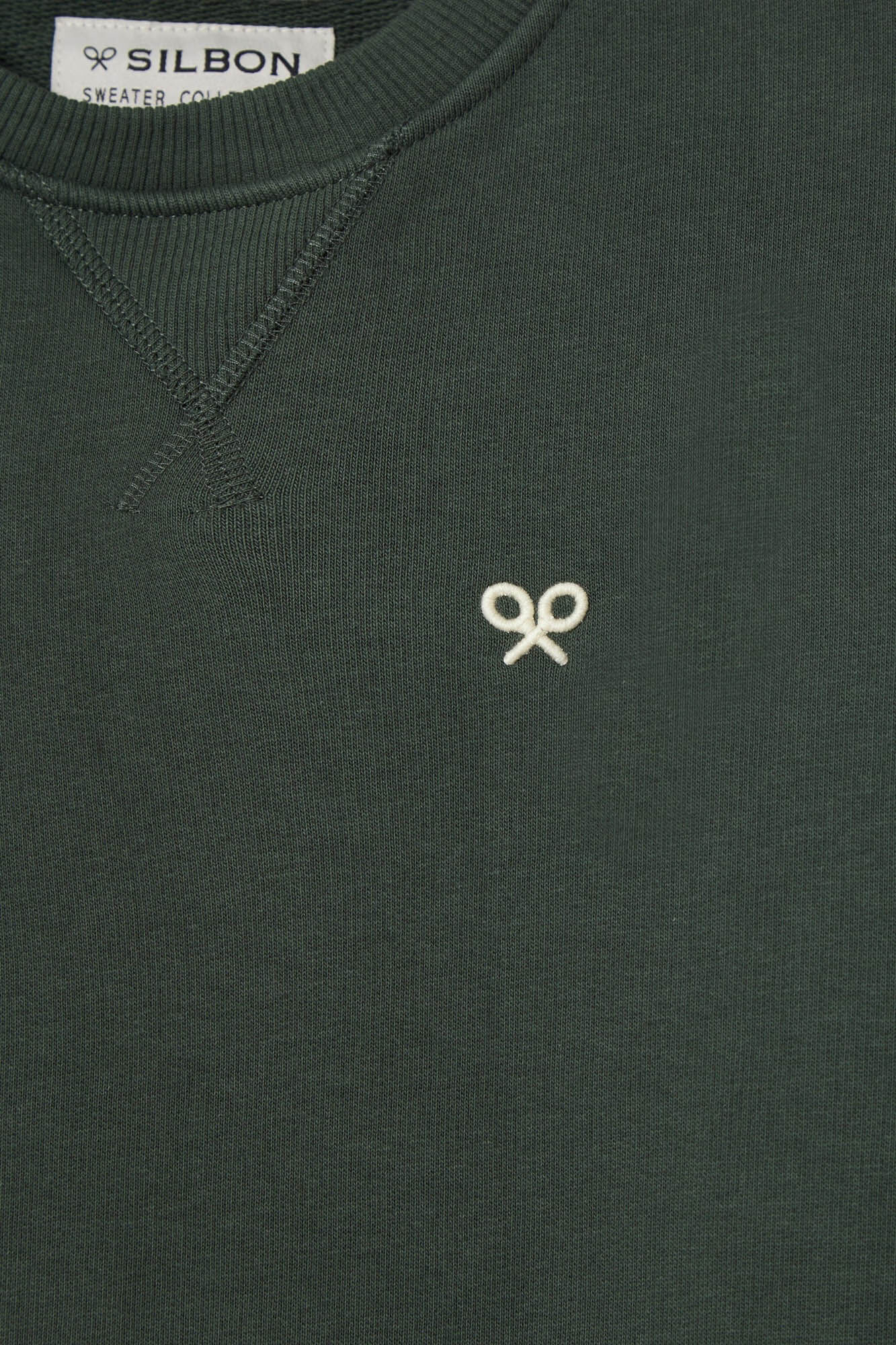 Silbon Sweatshirt raquete &eacute;tnica verde-escuro Verde