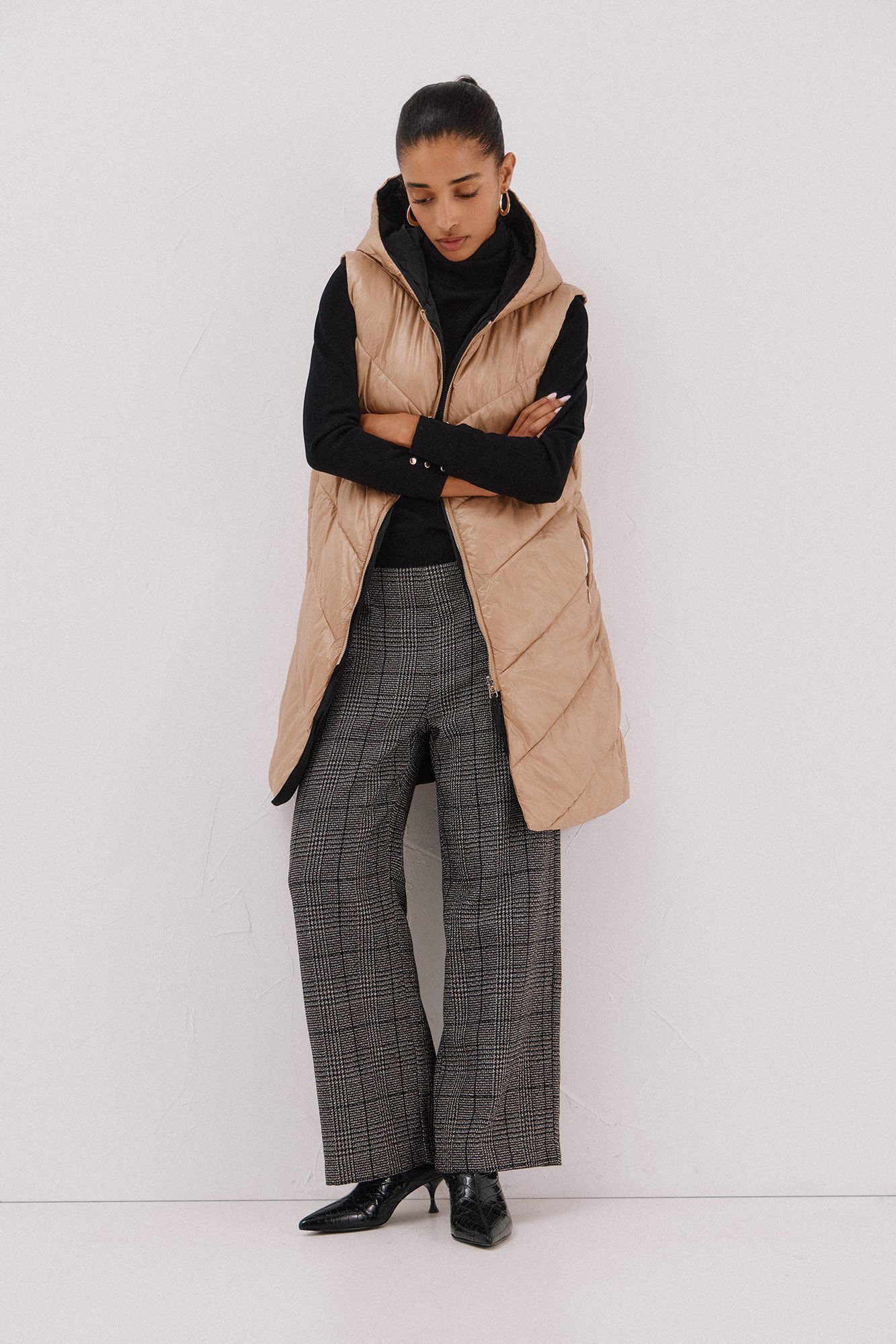 Cortefiel Long reversible gilet