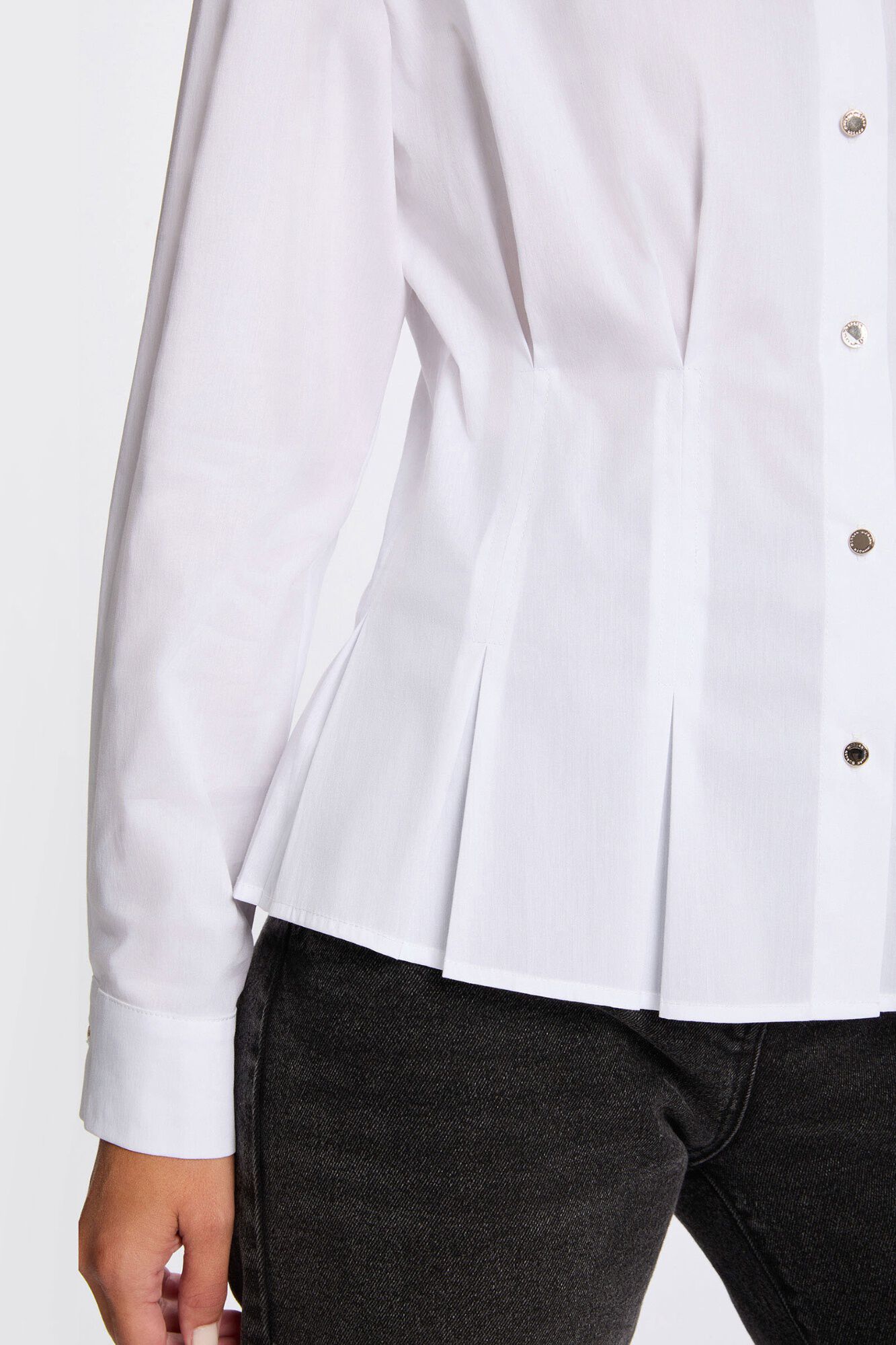 Morgan Camisa cintada gola de aba