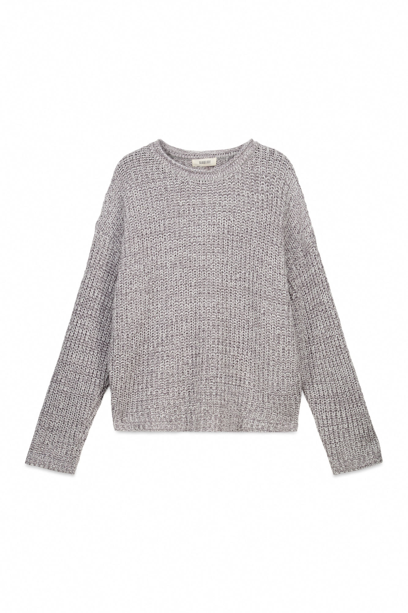 Slowlove Jersey punto perlado Gris oscuro