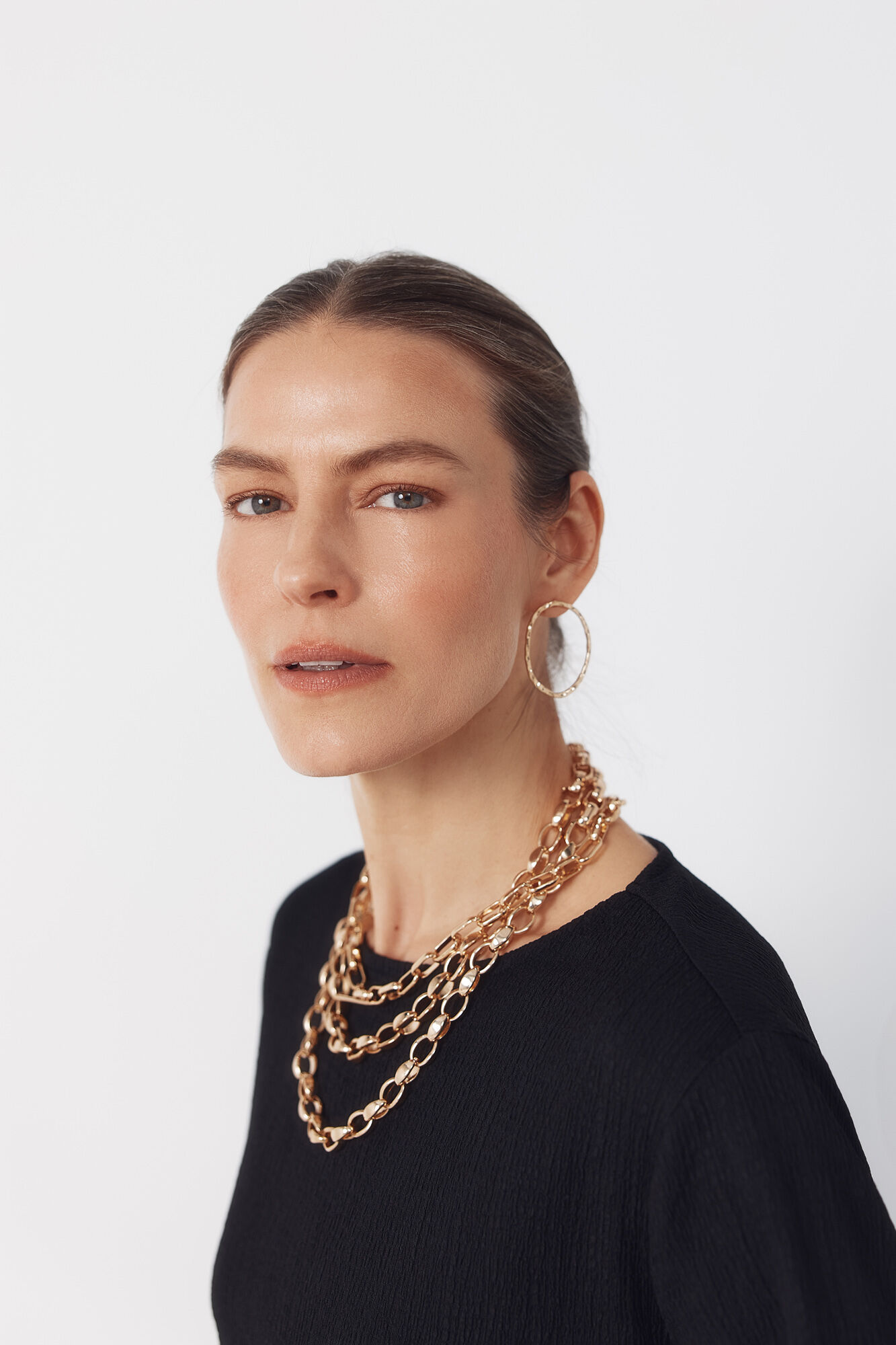 Cortefiel Front knot top Black