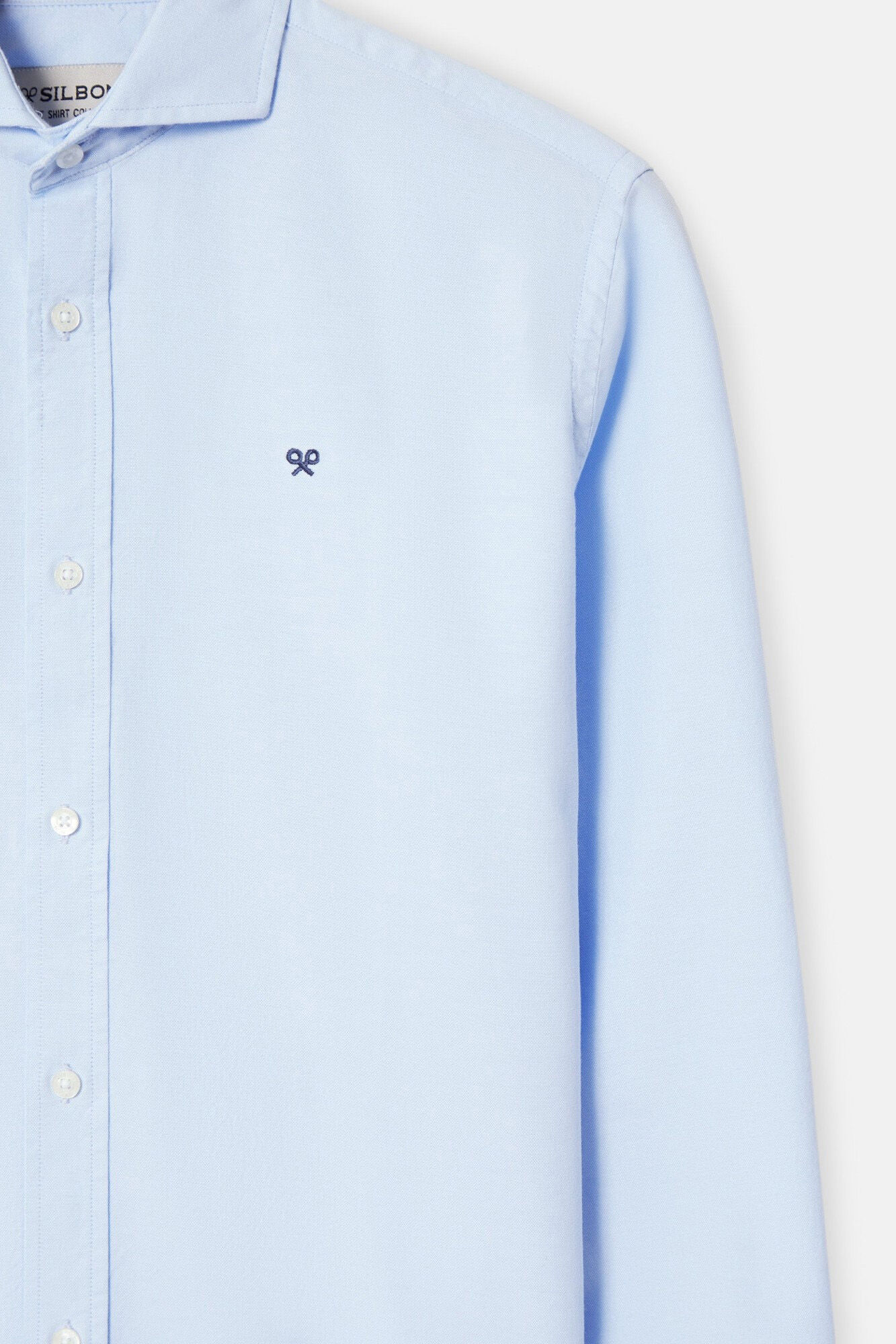 Silbon Oxford cutaway sport shirt Blue