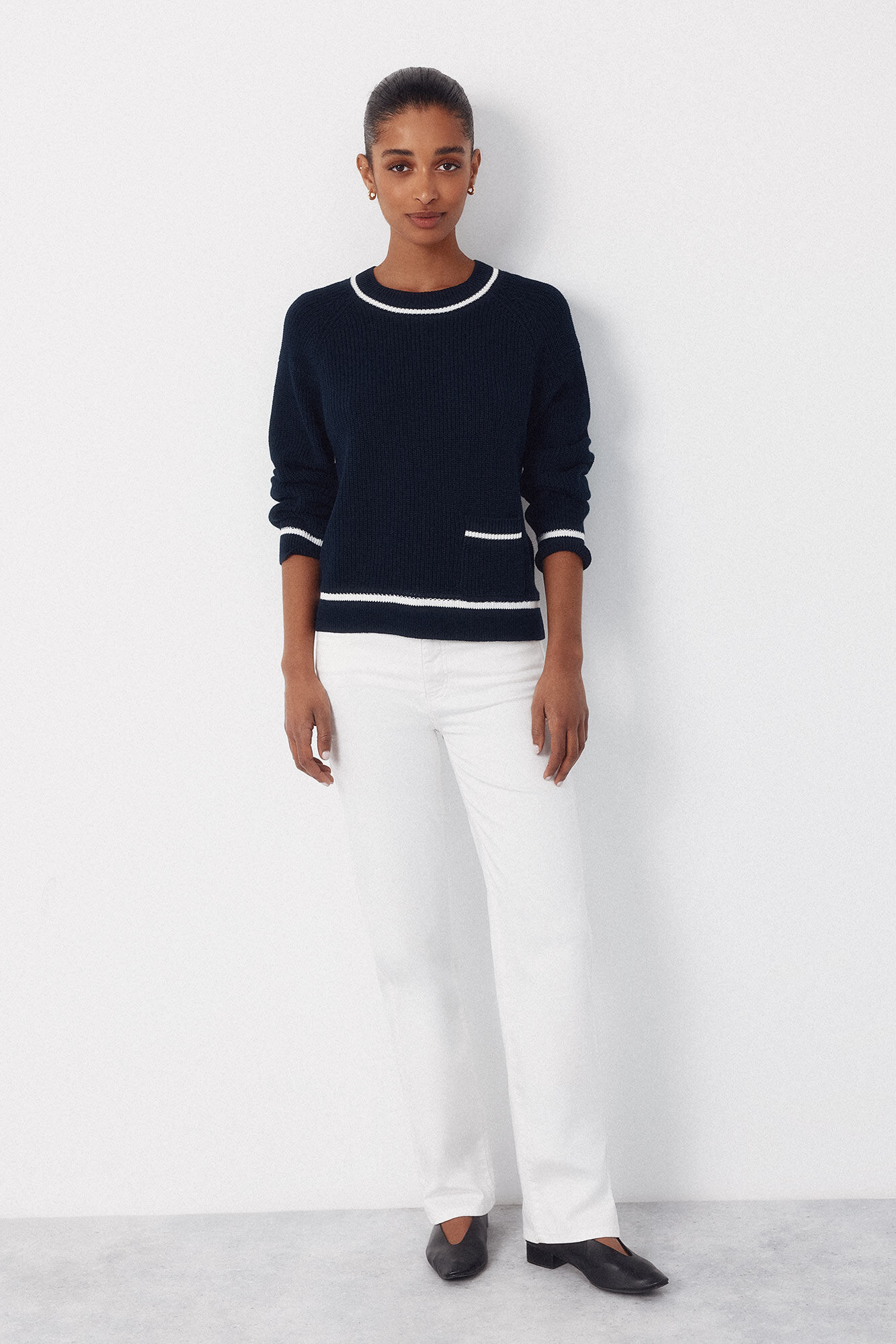 Cortefiel Contrast combination jumper