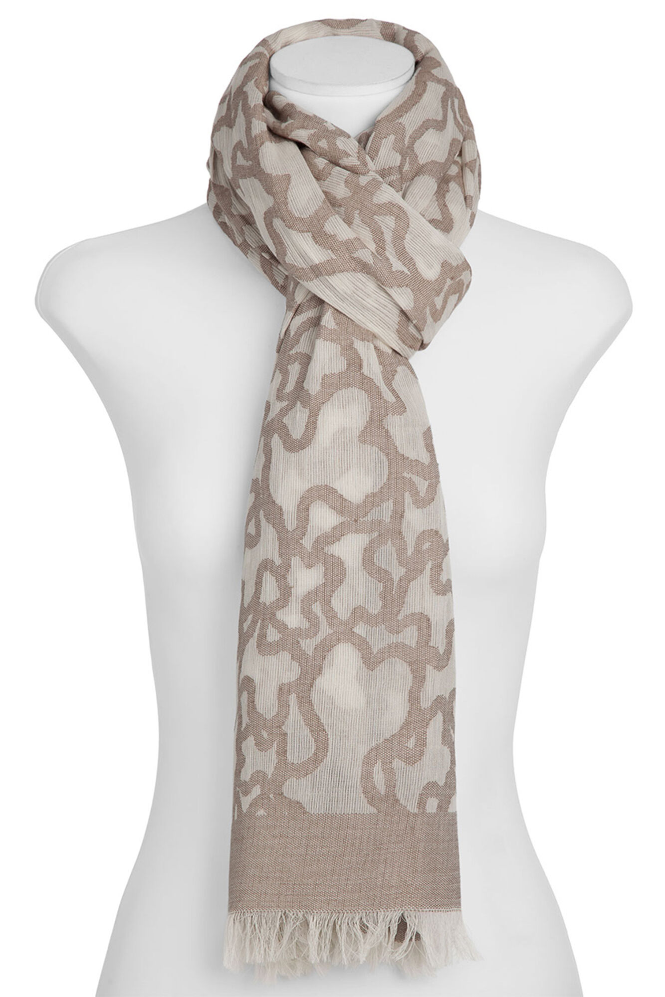 Tous Kaos scarf in stone color Grey