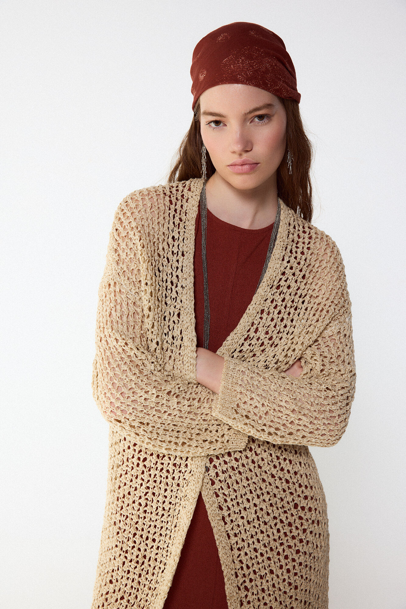 Slowlove Chaqueta punto cinta