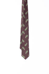 PuroEGO Gravata paisley Castanho