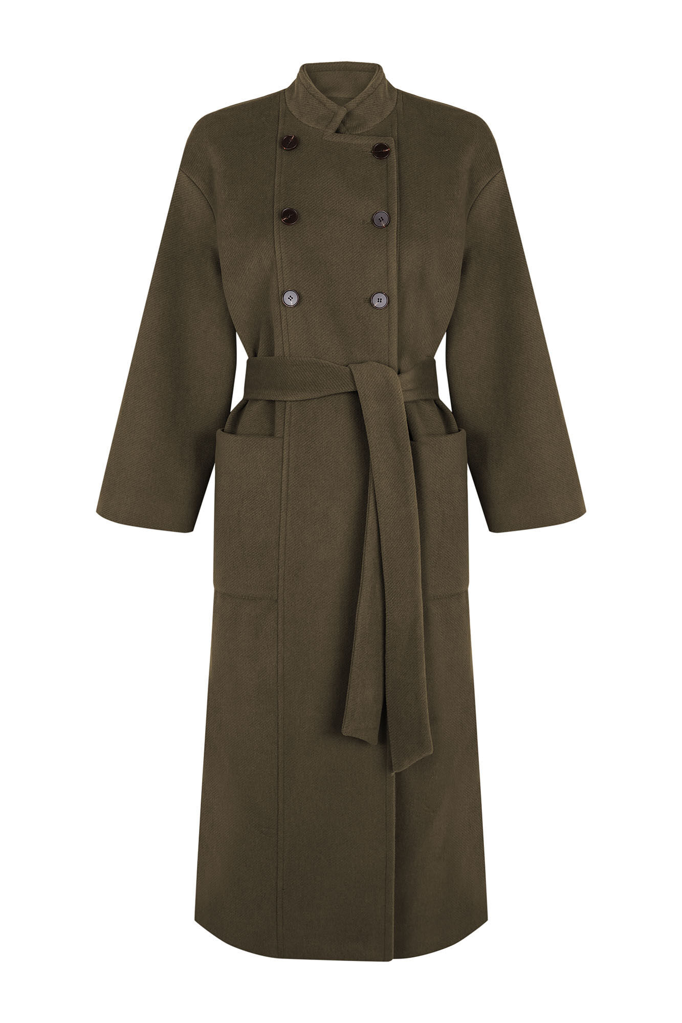 Slowlove Sobretudo longo trespassado Verde