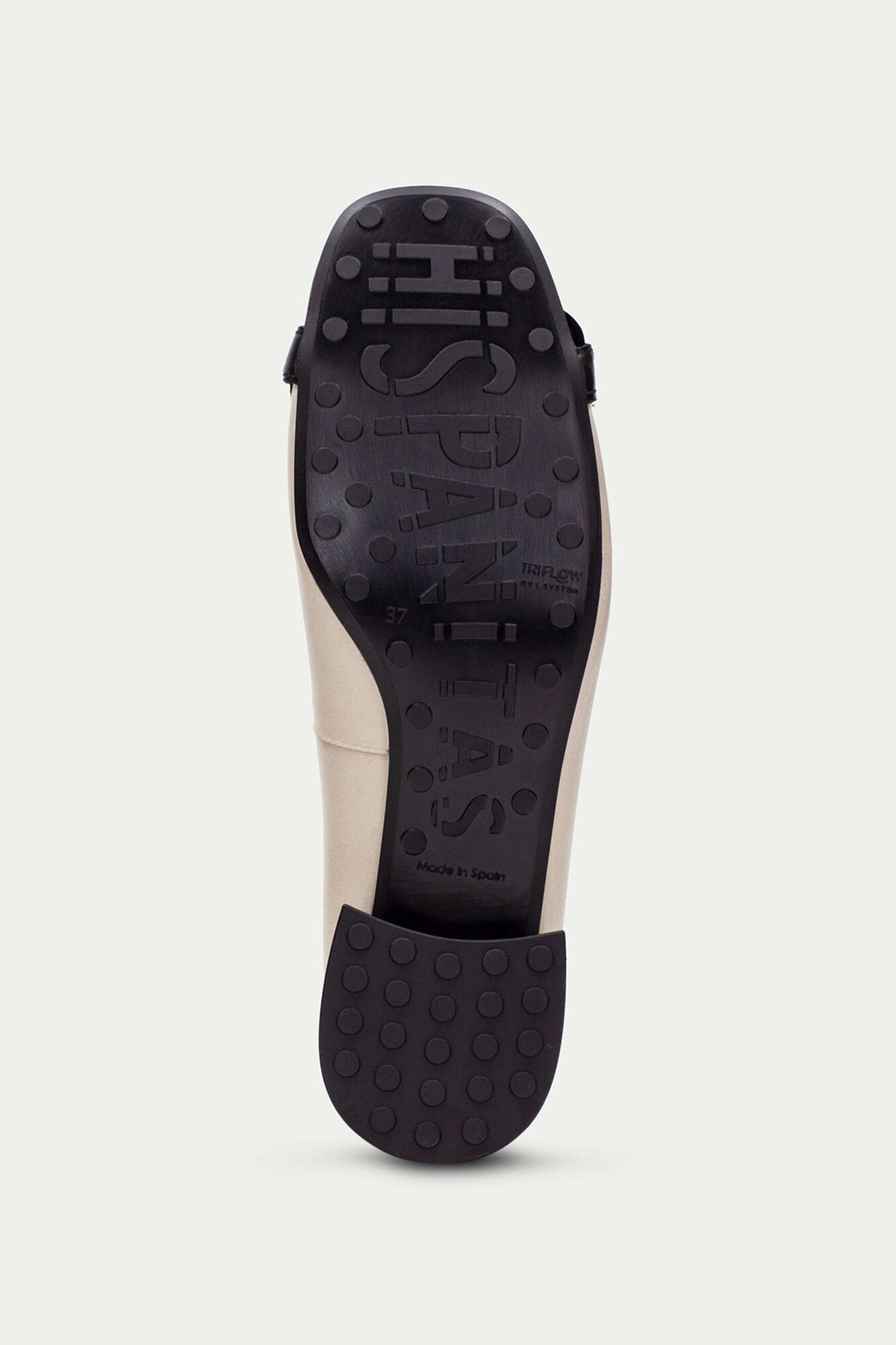 Hispanitas Bailarina punta cuadrada adorno cadena OPORTO Negro