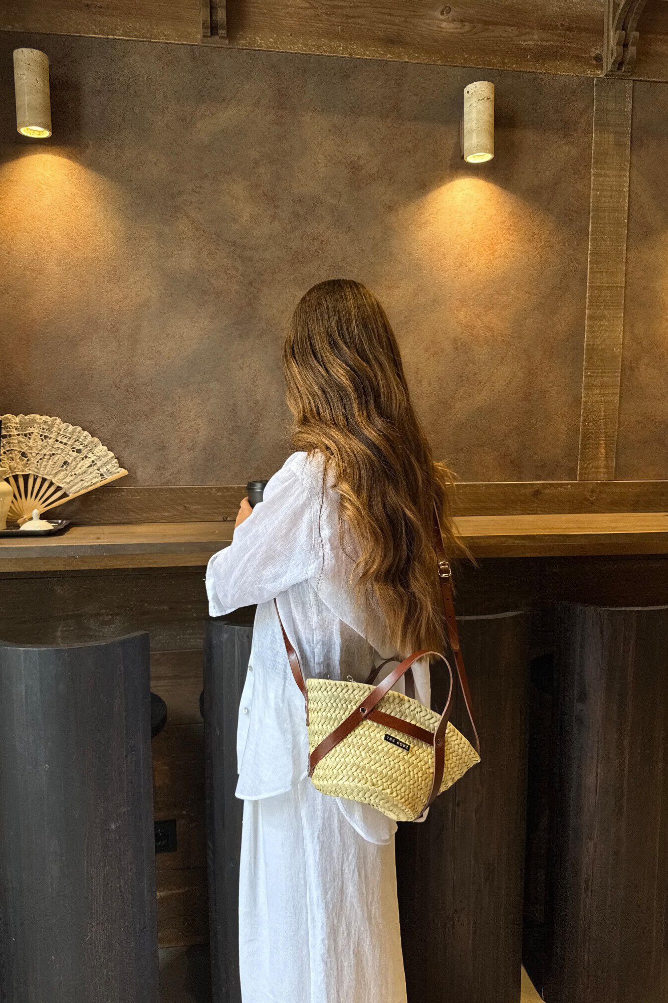 The Code Bolsa tote de pele Verona Castanho