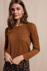 Slowlove Top with gathered sleeve Gold