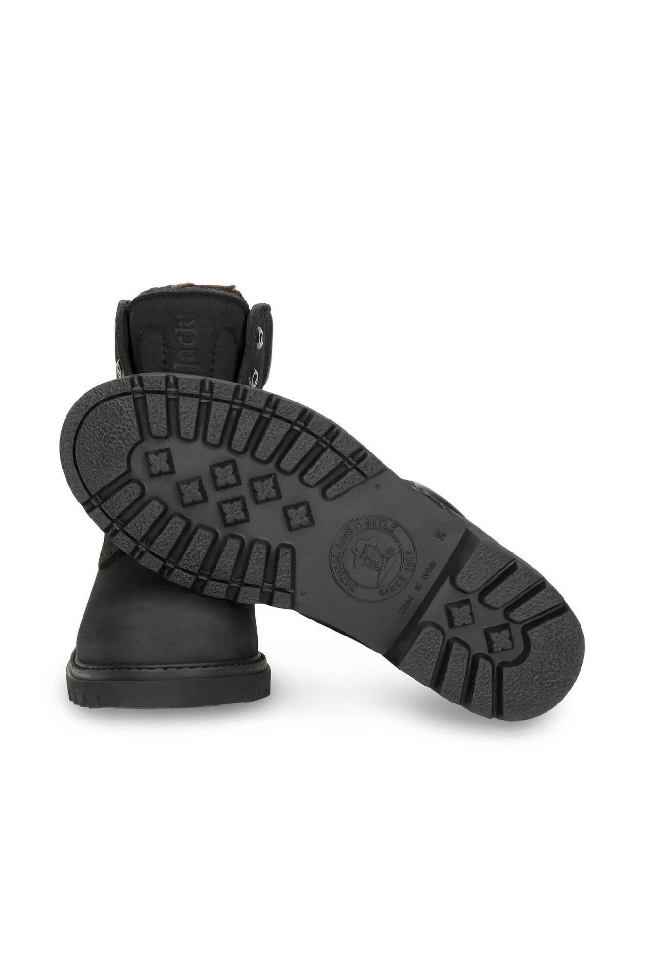 Panama Jack Bota feminina baixa Preto