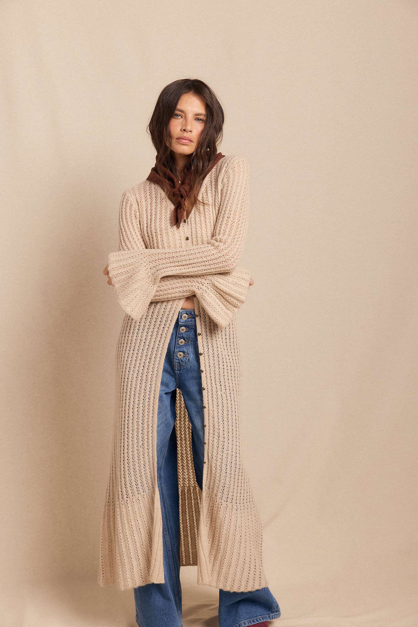 Slowlove Casaco comprido malha