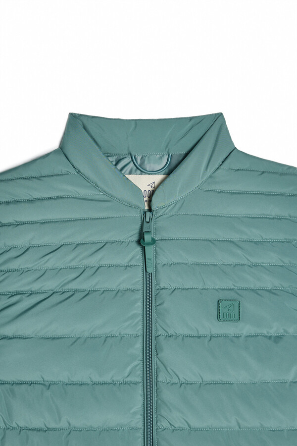 Cortefiel Ultra-light quilted gilet Green