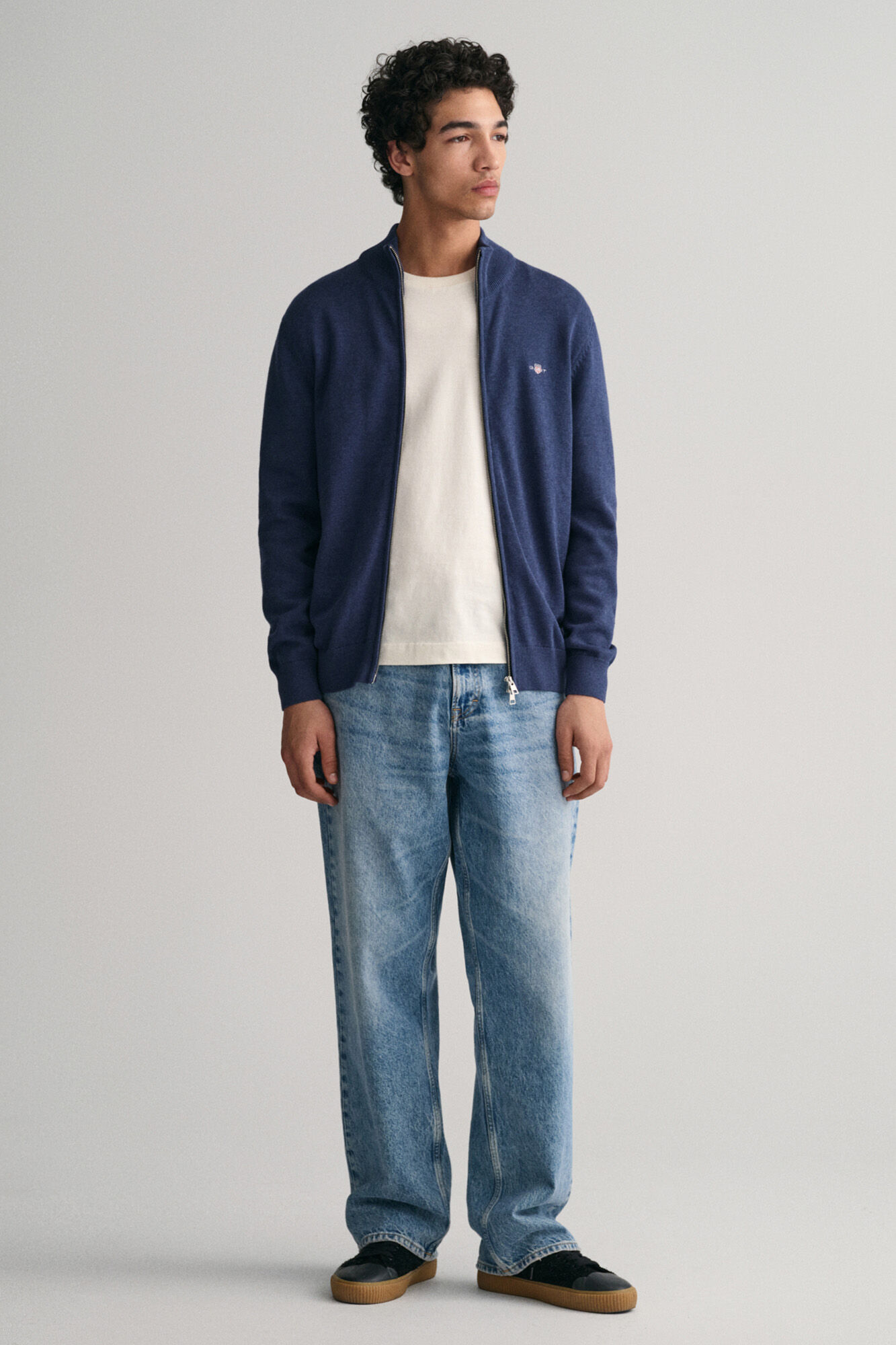 Gant Rebeca informal de algod&oacute;n con cremallera Azul