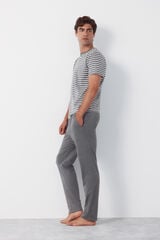 Cortefiel Jersey-knit pyjamas set Grey