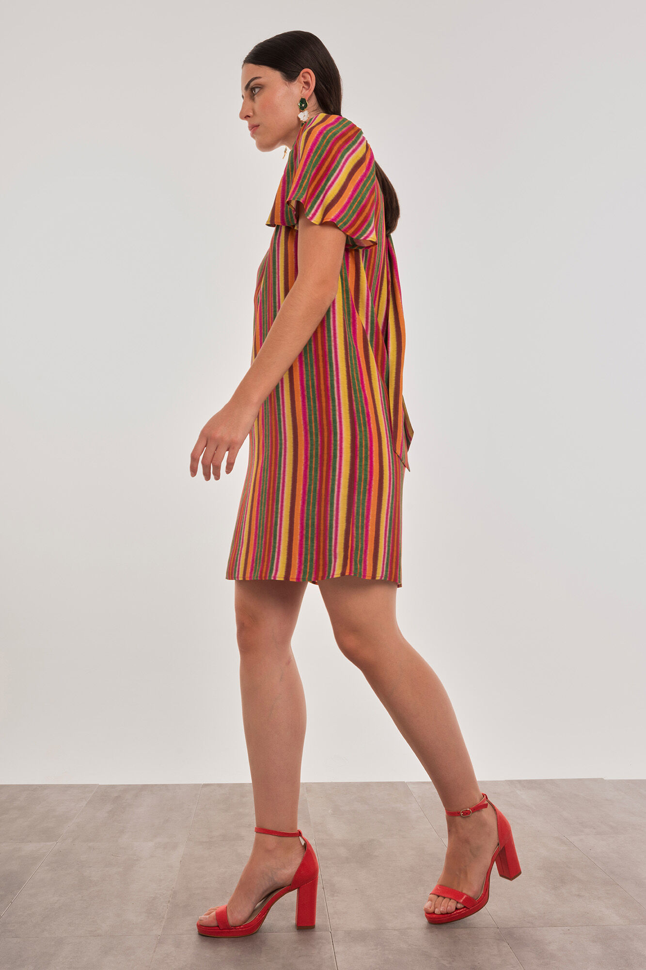 Dolores Promesas Short dress with short sleeves Multicolour