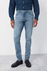Cortefiel Lightweight slim fit jeans Blue
