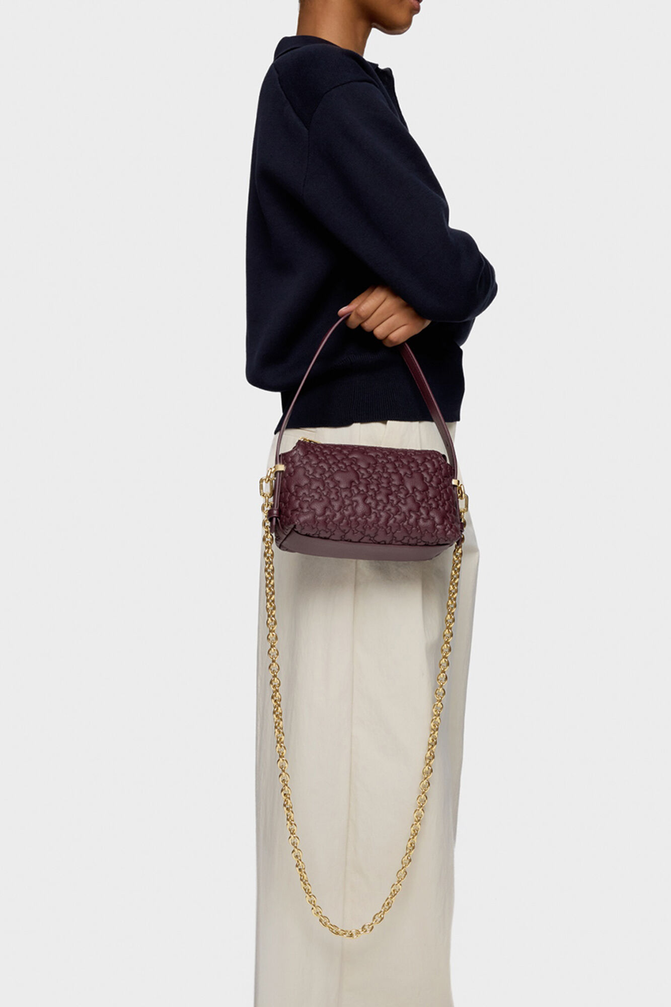 Tous TOUS Puffy Bear Mini Bag Maroon