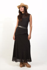 Slowlove Falda de encaje Cinzento