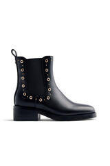 Gioseppo Halma studded and studded Chelsea boots Black