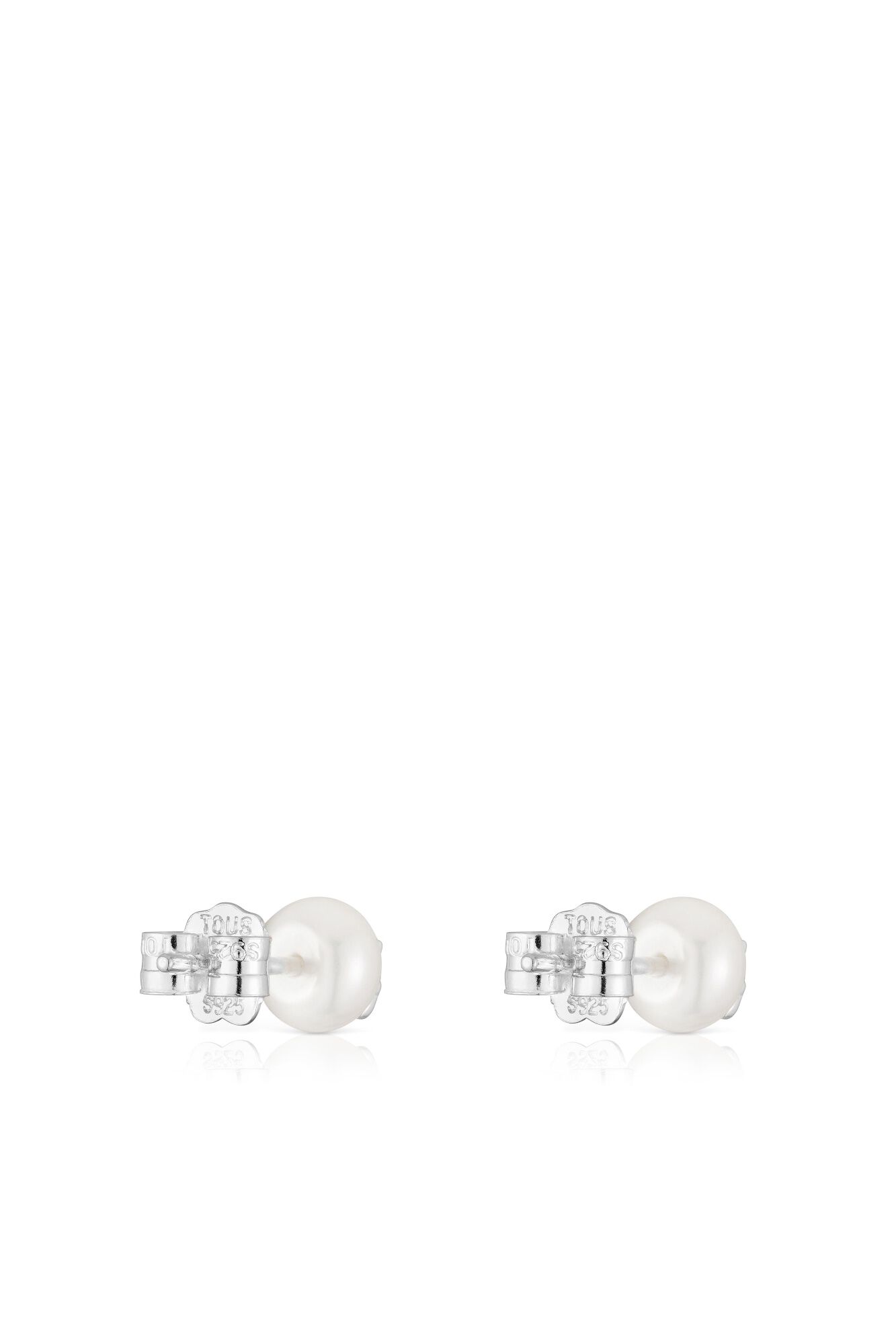 Tous Silver Icon Pearl earrings Grey