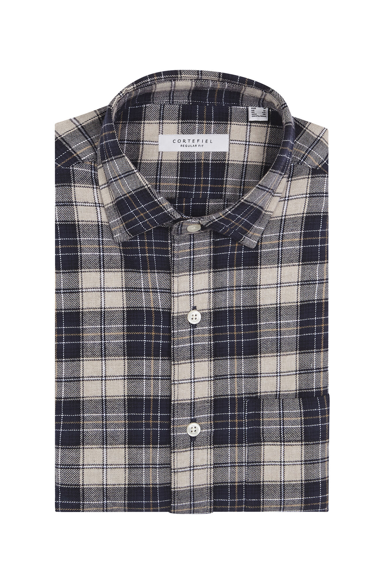 Cortefiel Camisa flanela xadrez Azul