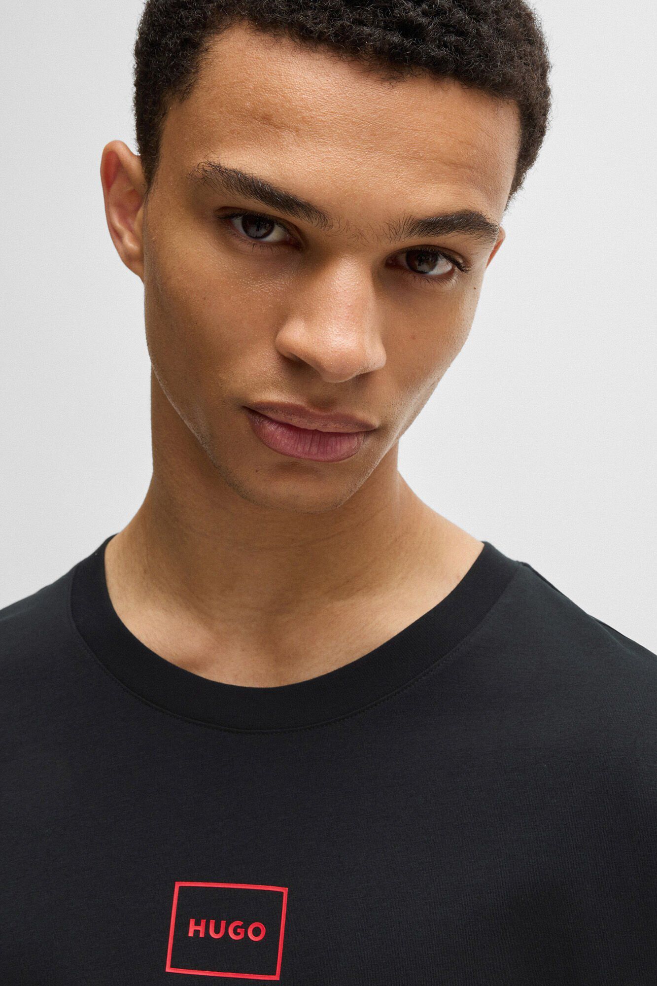 HUGO Short sleeve t-shirt Black