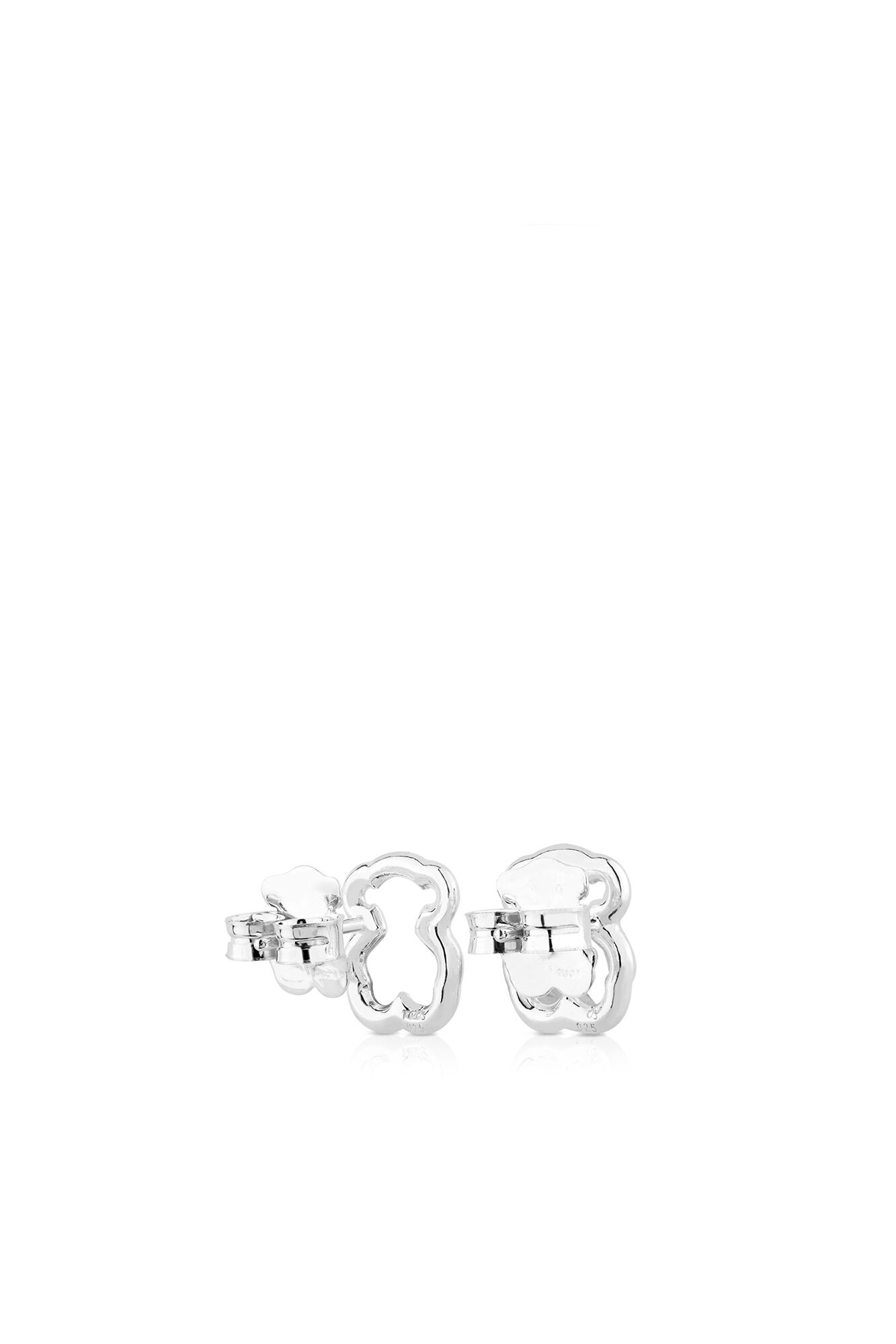 Tous Pendientes de plata New Carrusel Gris