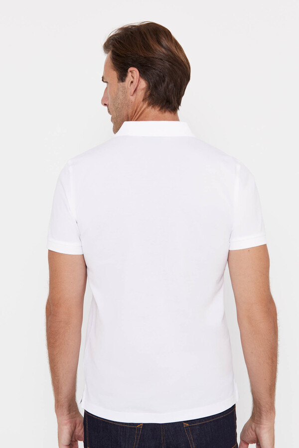 Cortefiel Breathable Polo Shirt White