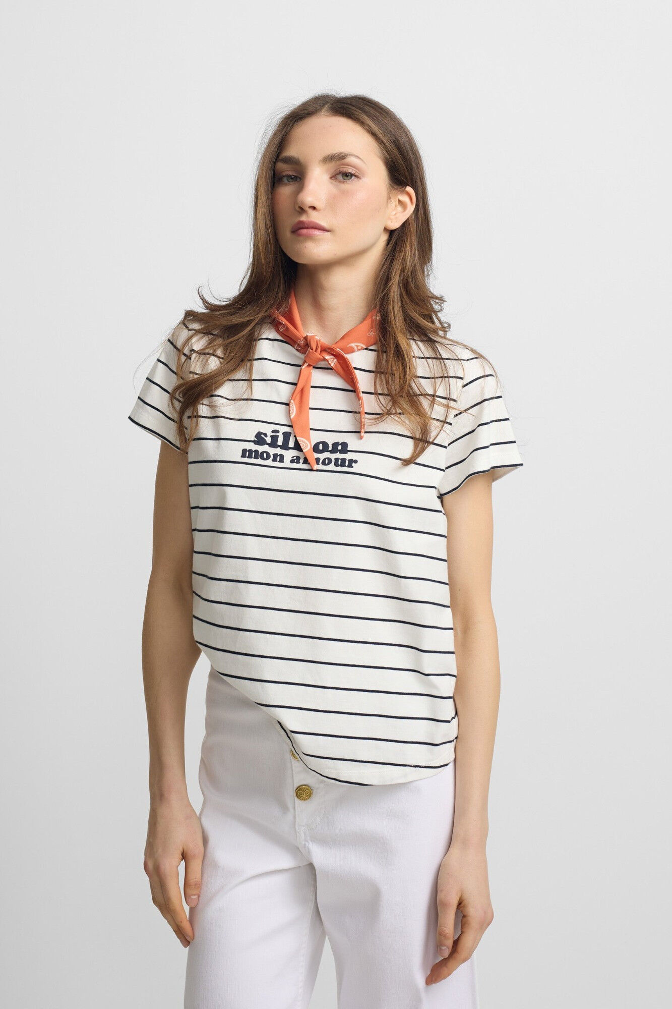 Silbon Camiseta woman aplique silbon bandana