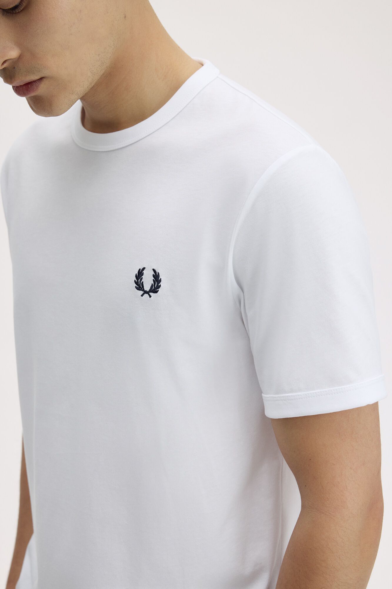 Fred Perry T-shirt lisa de manga curta