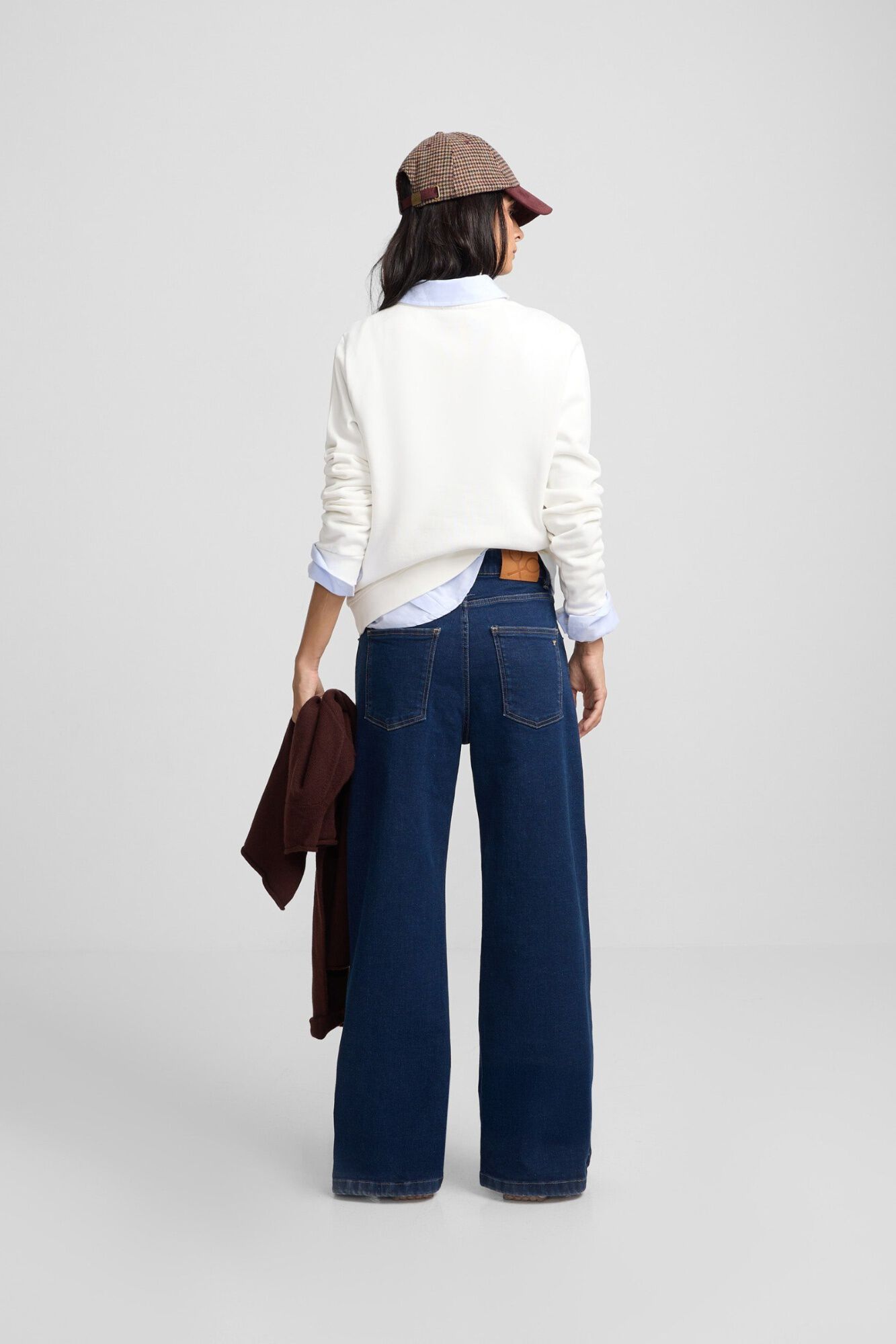 Silbon Sweatshirt mulher Silbon cl&aacute;ssica Ecru