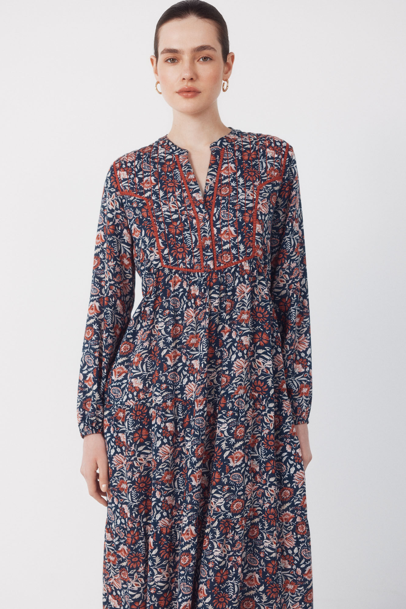 Cortefiel Fluid printed dress Multicolour